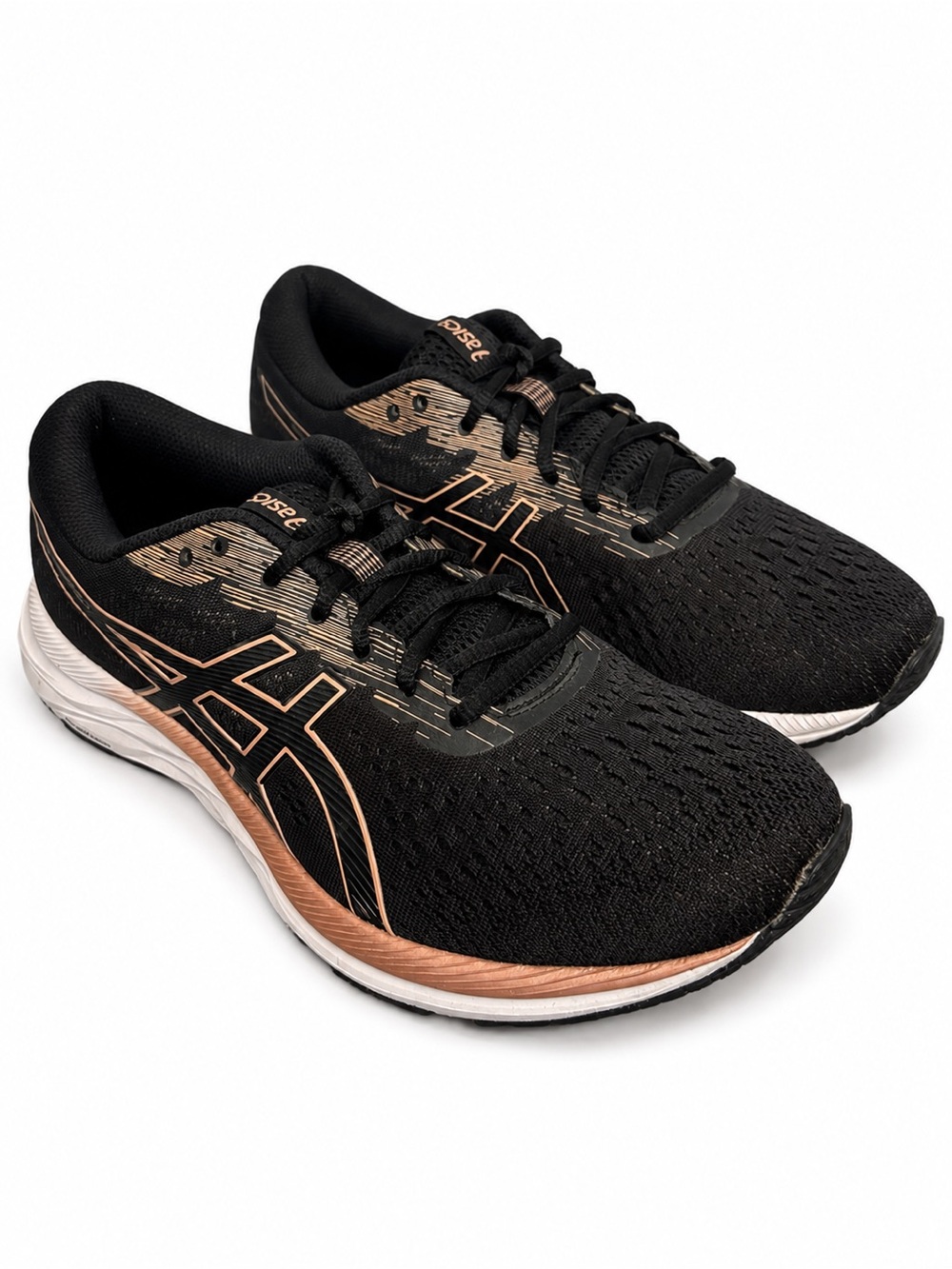 ASICS GEL-Excite 7 Wide Running Shoes Women’s 9 Black Salmon Pink Athletic Gym